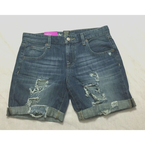 Mossimo Supply Co. Pants - NWT MOSSIMO BOYFRIEND WOMENS JEANS DISTRESSED SHORTS SIZE 2
